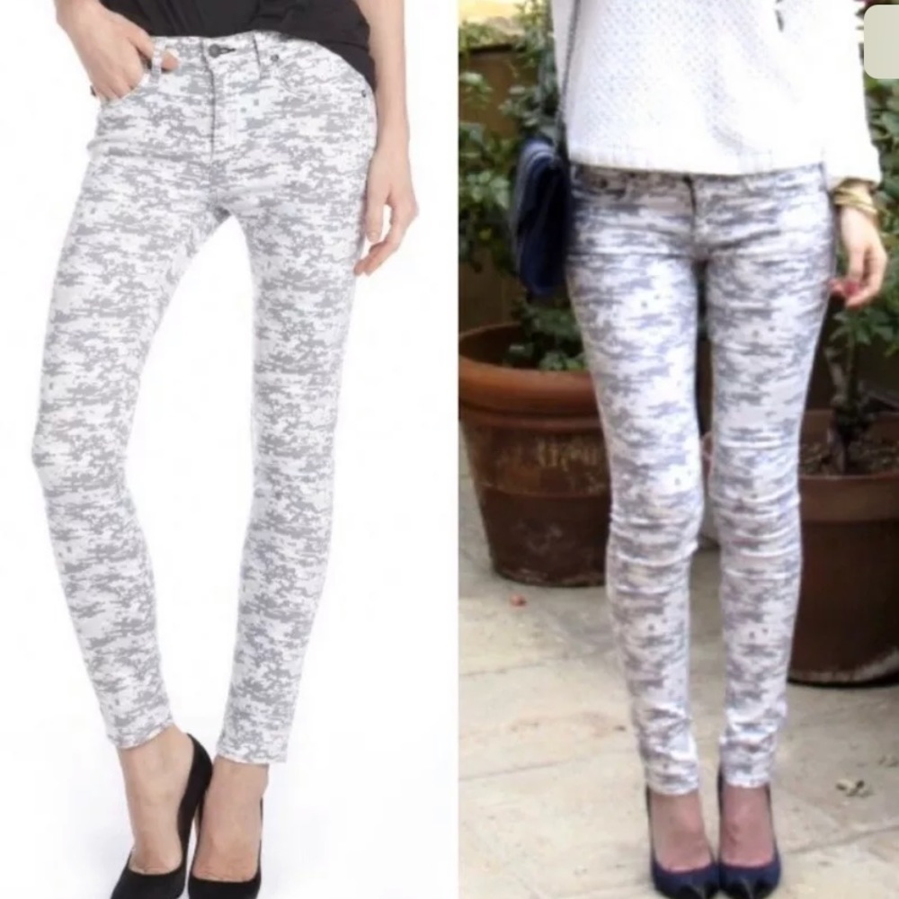 Rag & Bone Women’s Skinny Grey Camo jeans size 26